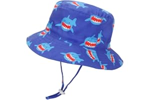 LACOFIA Sombrero de Sol bebé Gorro Verano para niños Sombrero Playa de ala Ancha Proteccion Solar para niños con Correa Ajustable para la Barbilla