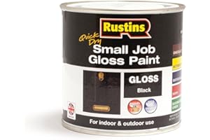 RUSTINS Small Job Gloss Paint Black 250ml
