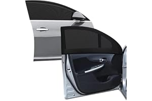 DIKO Ochrona przed słońcem do samochodu dla dzieci, ochrona przed słońcem do samochodu, na szybę boczną, ochrona przed promieniowaniem UV, wysoką temperaturą, ochrona przed słońcem, do samochodu dla dzieci (4 sztuki)