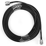 Câble coaxial Flexible 10 mètres 50-3 RG58 avec connecteur N mâle vers N Femelle Noir