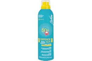 Bionike Defence Sun Baby & Kid - Latte Spray Solare per Bambino e Neonato SPF 50+, Azione Protettiva, Effetto Waterproof e Anti-sabbia, Lenisce e Ripara la Pelle, 200 ml