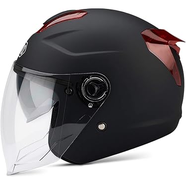 LvRaoo Casque Moto Intégral Homme/Femme – Coupe-Vent Imperméable Respirant Avec Double Visière (Noir Mat + Lentille Argentée Miroir) Taille L