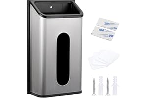 TOLIDA Stainless Steel Bag Saver Grocery Bag Dispenser - Wall Mount Plastic Bag Trash Bag Holder Organizer