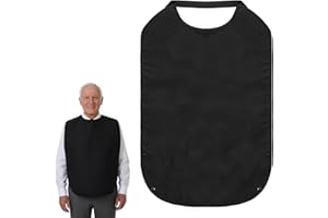 CIATBYYJ 1 Stück Wasserdichte Lätzchen für Erwachsene,Waschbar Latz für Erwachsene,Schlabberlat mit Krümelfänger Unisex Kleidungsschutz Mutter Vater Ältere Menschen Behindert