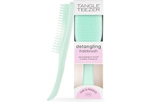 Tangle Teezer | The Fine and Fragile Wet Detangler Hairbrush for Wet & Dry Hair | Color Treated, Fine, Fragile Hair | Jade Lagoon