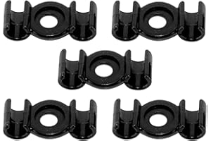 cyclingcolors 5x Guida Guaina Bici Doppia Cavo Freno Deragliatore Fissaggio Bicicletta MTB Nero