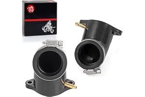 MOTO1988 Front Rear Carburetor Intake Manifold Boot For Kawasaki Brute Force 650 KVF650D KVF650E 2005-2013 KFX700 2004-2009 Prairie 650 KVF650 2002 2003 Prairie 700 KVF700 2004 2005 2006 16065-1370 16065-1371