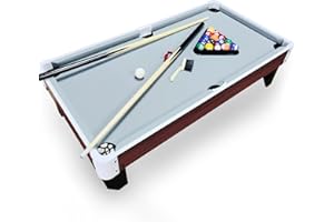 OYE 40 Inch Pool Table Top, 3.5FT Mini Pool Table Top, Small Wooden Snooker Tabletop, Billiards Tabletop Set for Children with Full Accessories