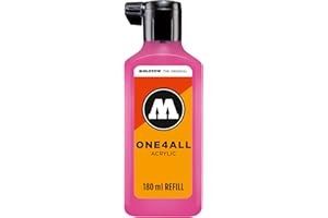 Molotow mo692217 Refill one4all, recarga para marcador permanente 180 ml, 1 pieza, neonrosa fluorescente