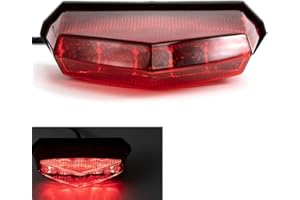 evomosa Fanale posteriore per moto Fanale posteriore a LED per moto Fanale posteriore per fanale posteriore (rosso)