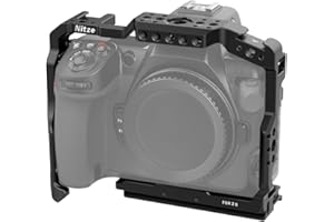 Nitze Z8 Cage per Fotocamera Nikon Z 8, Z8 Gabbia Fotocamera Completa con Binario NATO Integrato, Doppie Cold Shoe e Piastra a Sgancio Rapido Arca Swiss - T-N01A