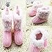 TOOGOO(R) Infant Baby Crochet/Knit Fleece Boots Toddler Girl Wool Snow Crib Shoes Booties