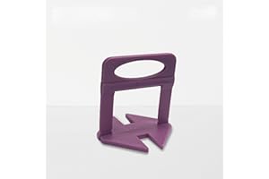 NIVELPRO Clips niveladores de azulejos de 0,5mm, 1mm, 2mm y 3mm, Packs de 250uds, 1000uds y 1500uds, Espaciadores de azulejos, Sistema de nivelación de azulejos (Clips 1mm, 250 uds)