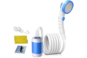 Laserbeak Shower portatile da campeggio Outdoor Shower Electric Hand Shower Electric Hand Shower Camping Built-in Shower 5000 mAh Rechargeable Shower with Large Capacity for Indoor or Outdoor Shower