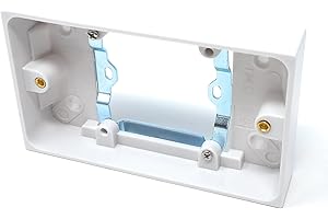 DRUT 1pcs. Single Gang Wall Socket to Double Wall Gang Socket Converter Faceplate, Providing Additional Outlets