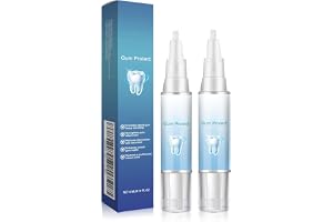 Gum Ease Tandköttsgel, 2 st Gum Protect Gel, Tandblekning & Reparation Pen för friskt Tandkött & Vita Tänder, Missfärgningar & för Frisk Andedräkt, Skonsam Blekning Pen & Tandköttsvård