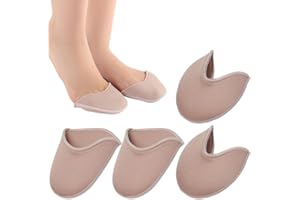 BIVBWQU 2 Paia Proteggi Dita Piedi, Copri Punta in Tessuto per Scarpe, Cuscinetti per Dita dei Piedi per Scarpe da Punta, Cuscinetti Morbidi per Donne e Ragazze per Ballerine a Punte