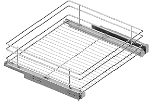 Menage Confort Bandeja extraíble para Mueble de Cocina Cesto, Acero Cromo, Ancho 462-468 mm
