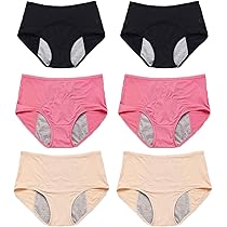 YUBDBFKAI Culotte Fuite Urinaire Femme Lavable,3Pcs Culotte Incontinence Femme Lavable,Culotte Incontinence Femme,Respirant Lavable Étanche,Culotte