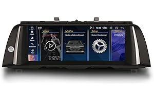 GONFEN Radio samochodowe z systemem Android 13 Qualcomm, 8-rdzeniowe, nawigacja GPS do BMW serii 5 F10 F11 (2013-2016) NBT z ekranem HD IPS 10,25" Carplay Android Auto iDrive Bluetooth WiFi 4G Canbus