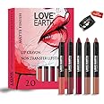 Love Earth Crayon Lipstick 2.O Matte Finish Combo Kit | Lightweight, Non-Lasting, Non-Transfer,Smudge Proof, Creamy Matte Lipstick Set | Multicolor Crayon Lipstick -Multicolor (3.5g X 5) 17.5grm