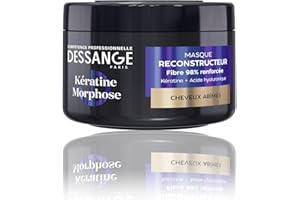 DESSANGE - Masque Cheveux Reconstructeur Kératine Morphose - Formule Enrichie En Kératine Végétale & Acide Hyaluronique - Répare & Protège La Fibre Capillaire - Cheveux Abîmés - 280ml