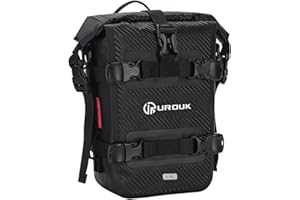 UROUK Bolsa Moto Impermeable Bolsa Lateral Parachoques para Moto Deposito Motocicleta Estanca Deposito