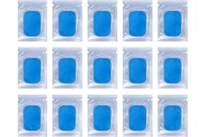 ALOMEJOR 30 szt. Wymienne Arkusze żelowe do Treningu Podkładki żelowe Hydrożelowy żel Trener Mięśni Brzucha (Przezroczysty)