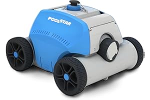 Steinbach Poolstar Poolrunner Battery+ – 061013AV – Kabelloser Bodensauger für Pools mit bis zu 18 m² Bodenfläche – Bis zu 2 Stunden Akkulaufzeit – Auch für Salzwasser geeignet