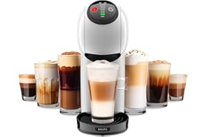 KRUPS Cafetera Multibebidas de Cápsulas Dolce Gusto Genio S, rápida y fácil de usar, disfruta de una gran variedad de bebidas calientes y frías, Blanca, KP2401MX