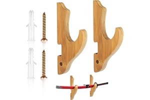 UINNOSSVC Sword Wall Mount Sword Hook Wall Mount Katana Sword Stand Wall Mount Sword Wall Holder Samurai Sword Hanger Sword Mount Wall Adjustable Display Weapon Rack for Samurai Sword Light Saber (Wood Color)