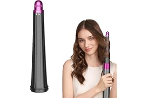 GEBRAZY Langer Lockenwickelaufsatz für Dyson Airwrap HS01 HS05, 20-36mm, Das Neue Konische Design, Lockenfässer, Befestigungsteile (Rosenrot)
