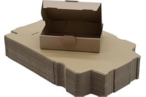 10 Stück Maxibriefkartons 180 x 130 x 45 mm (außen) - MB 2 - FEFCO 0426 - braun für Warenpost Warensendung Büchersendung Briefversand - elb-verpackungen