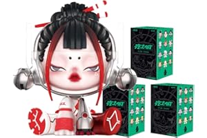 POP MART Skullpanda City of Night Series-3PCS Figura Aleatoria Figura de Acción Popular Figura Coleccionable y Adorable Juguete Artístico Regalo Creativo