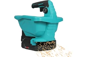 EZNAOBO Akku Düngerstreuer für Makita 18V Batterie,Akku Universalstreuer 3,3 L mit 6-stufige Drehzahlregulierung,8-stufige Streumengenregulierung,140° Streuwinkel für Dünger,Saatgut und Streusalz(Ohne Akku)