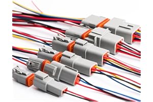 PA PRODUCTS Deutsch 2,3,4,6,8,12 Pin Electrical Wire Connector Plugs With Cable DT02 DT03 DT04 DT06 DT08 DT12 (2 PIN)