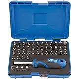 Draper 82399 Security Screwdriver Bit and Driver Set (45 Piece) Black and Silver