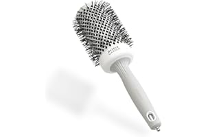 ‎OLIVIA GARDEN Olivia Garden Expert Blowout Shine – Gold & Braun - 35 - Runde, antistatische Keramikbürste für glänzende und frizzfreie Blowouts