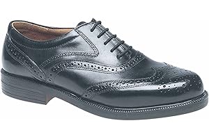 Mens Gents Leather Wide Fit Scimitar Brogues Shoes Size 6 - 14