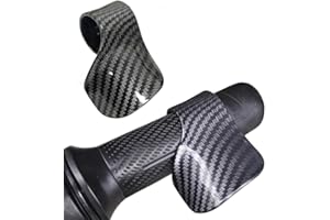 XPEX 2 Stück Gasgriffhilfe, Motorrad Tempomat, Motorrad Gasgriff Hilfe Motorrad-Tempomat Motorräder Zubehör,Motorrad Zubehör(Kohlefaser-Schwarz)