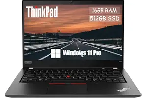 Lenovo Thinkpad T14 (Gen 1) Ordenador Portatil, 14 Pulgadas FHD (1920 x 1080), Intel Core i7-10610U 1.7 GHz, 16 GB, 512 GB NVMe SSD,cámara Web, Windows 11 Pro, Teclado Americano (Reacondicionado)