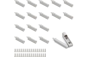 0XBIT Soft Close Dampers 16 Pieces Door Damper Buffers, Gray Soft Close Modification, Door Damper, Soft Rubber Tip Damping, Drawer Damper, Suitable for Wardrobes, Cupboards, Drawers and Doors