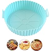 JIEYAN Silikon Hava Frit&ouml;z G&ouml;mlekleri, 6.8 in&ccedil;, Yeniden Kullanılabilir, Isıya Dayanıklı, Kolay Temizlenir, Yuvarlak, 1 Adet