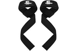 SAWANS Lifting Straps Weight Lifting Wrist Support Fitness Padded Gym Heavy Duty Anti Slip Hand Bar Grips Neoprene Bodybuilding Dumbbell Power Deadlift Barbells Workout Strength