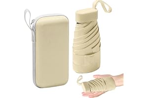 axbeeax Mini Umbrella, 6Ribs Compact Travel Umbrella Windproof Umbrella Lightweight Compact Umbrella for Women