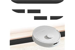 ‎BRIMOREA Gummi Türschwellenrampe Saugroboter, Roboter Rampe Türschwelle, 68.6X 5.1x1.6cm Türschwellenrampen Black