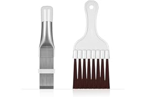 YCICHE Lamellenkamm, 2 Stück Lamellenkamm Trockner, Kondensator Kamm Trockner, Kondensatoren Edelstahl HeizköRper, Trockner Reinigungsbürste, für Reinigen Klimaanlagen, Kühlschränke, Verdampfer