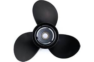 CAPTAIN Elica fuoribordo fit Johnson, Evinrude, BRP 15-35 HP E-Tec H.O. 2-3 Cyl. Commerciale, 14 Spline Dente Bordo Prop, OEM RH Alluminio Eliche per 15 20 25 30 35 HP Motori