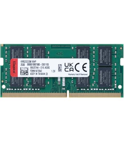 Kingston 16GB DDR4 3200MT/s CL22 SODIMM Notebook Performans Ram