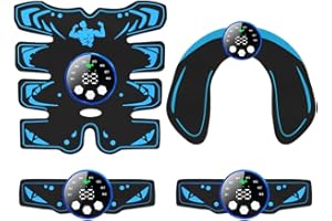 Strixorn EMS Intelligent Abdominal Trainer, Muscle Electronic Exercise Fitness Equipment, Effective Abdominal Shaping with Arm/Buttocks/Leg Training Device, 8 Modes & 29 Intensities